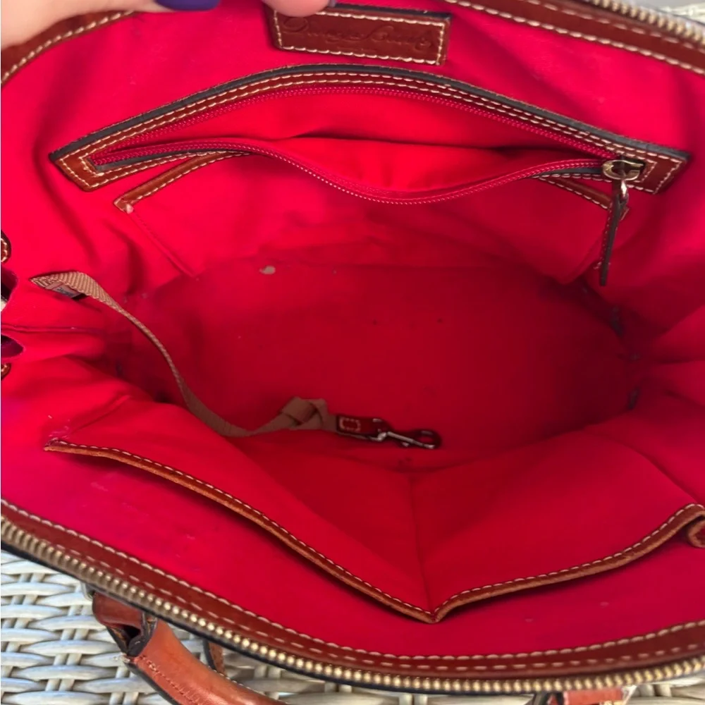 Dooney and Bourke Pebble Leather‎ Zip Top Satchel